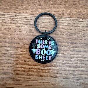 Boo Sheet Halloween Keychain
